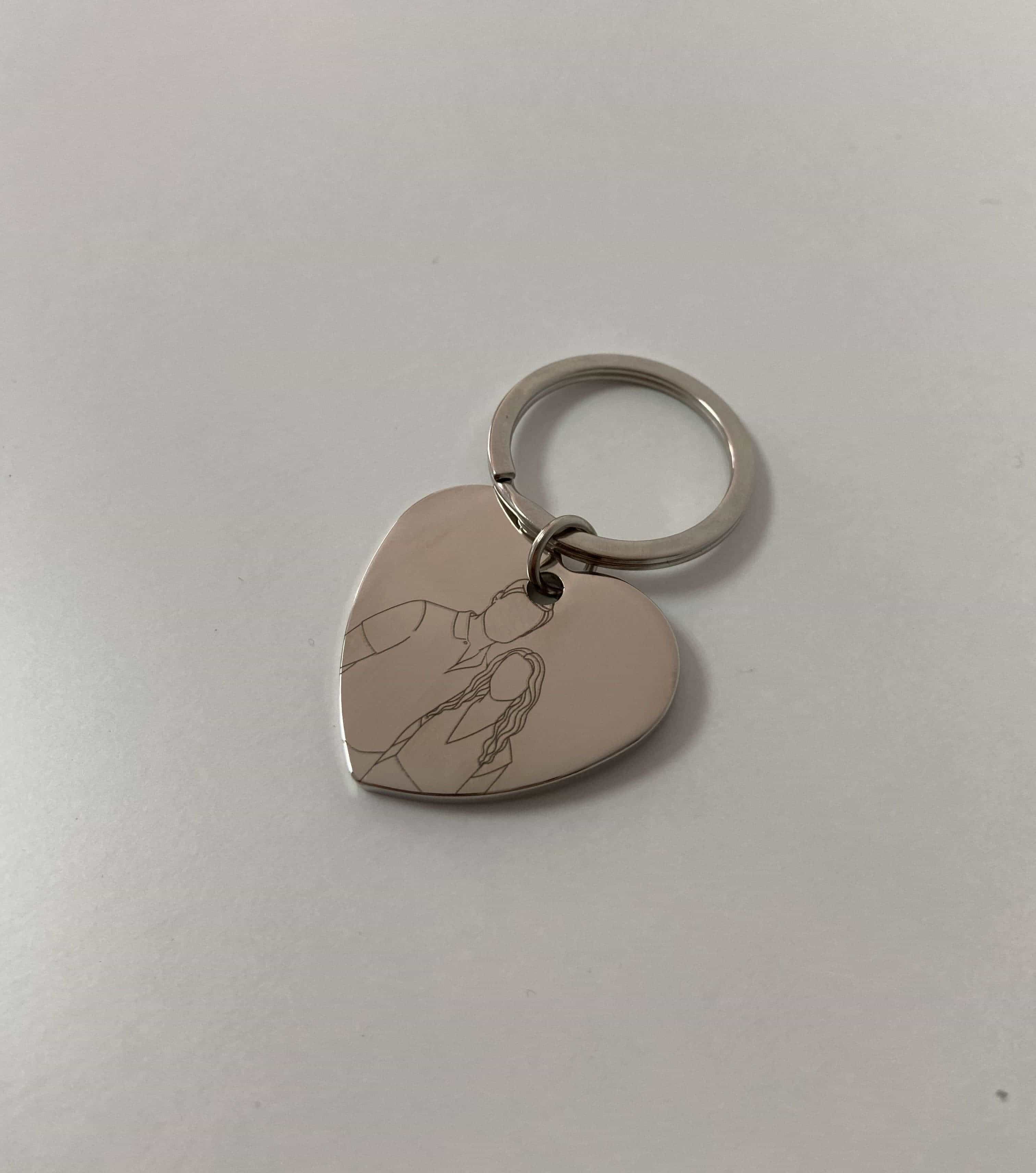 Brelok z outlinem 1-2 osób