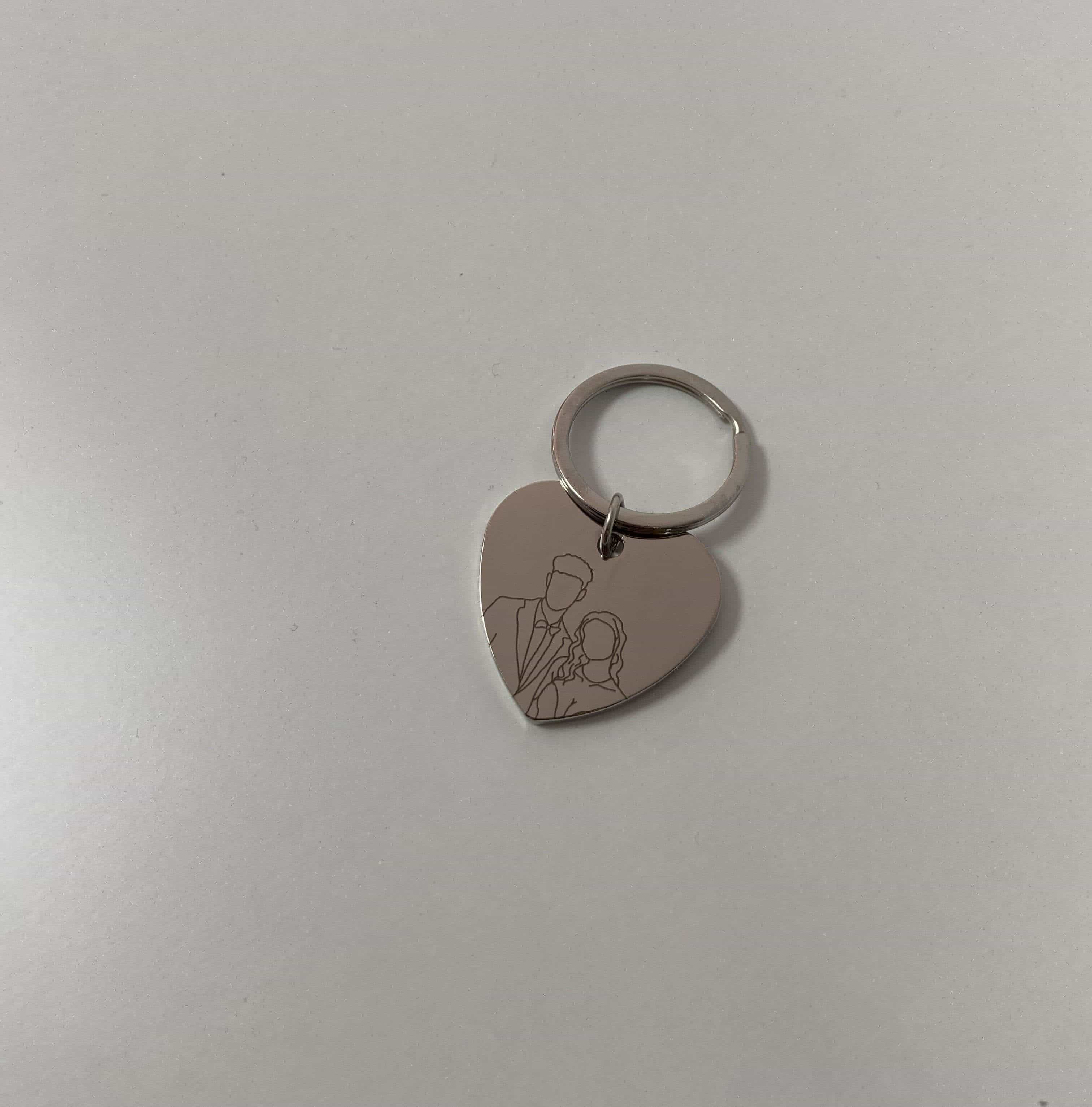 Brelok z outlinem 1-2 osób