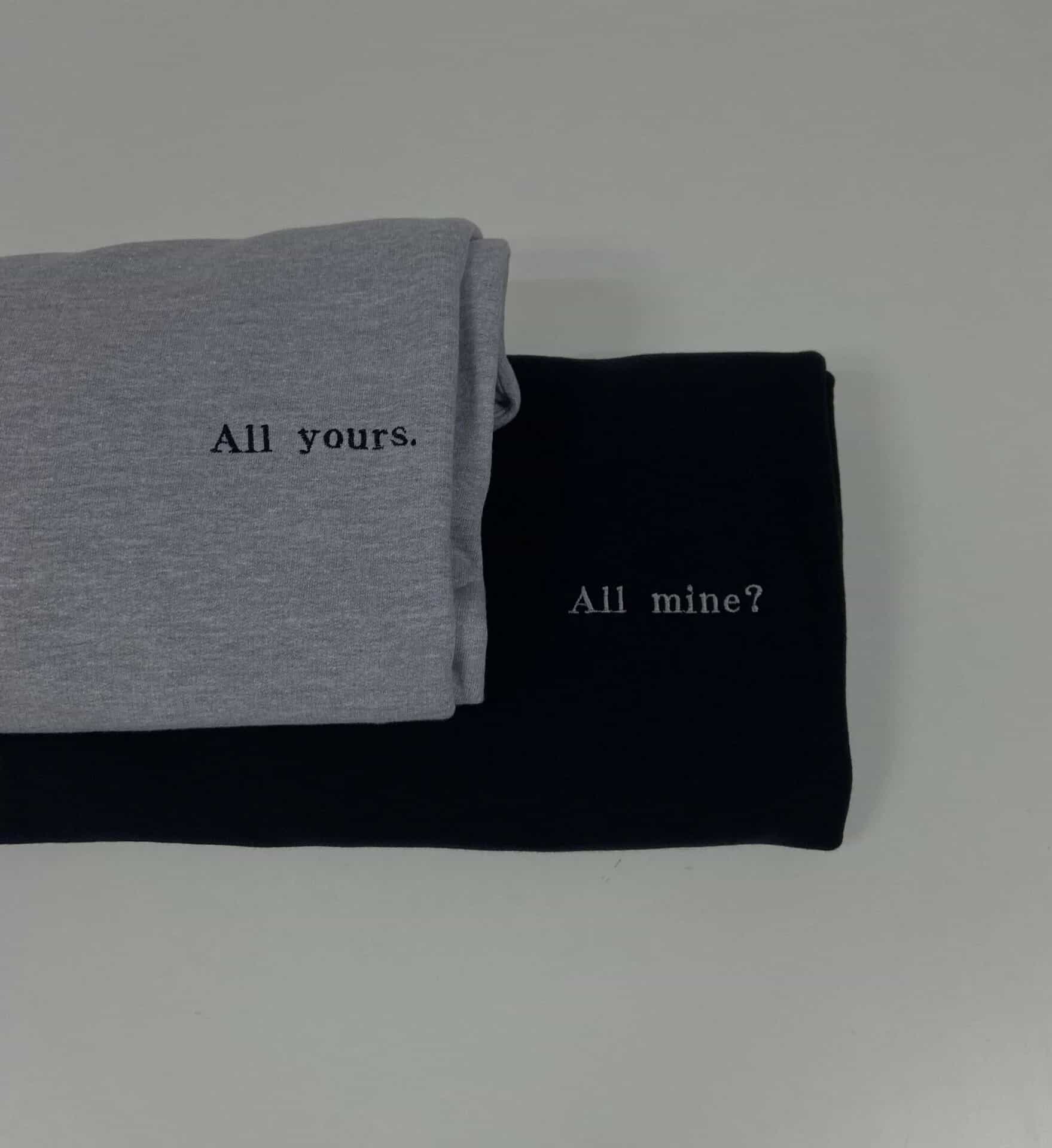 All mine? All yours.