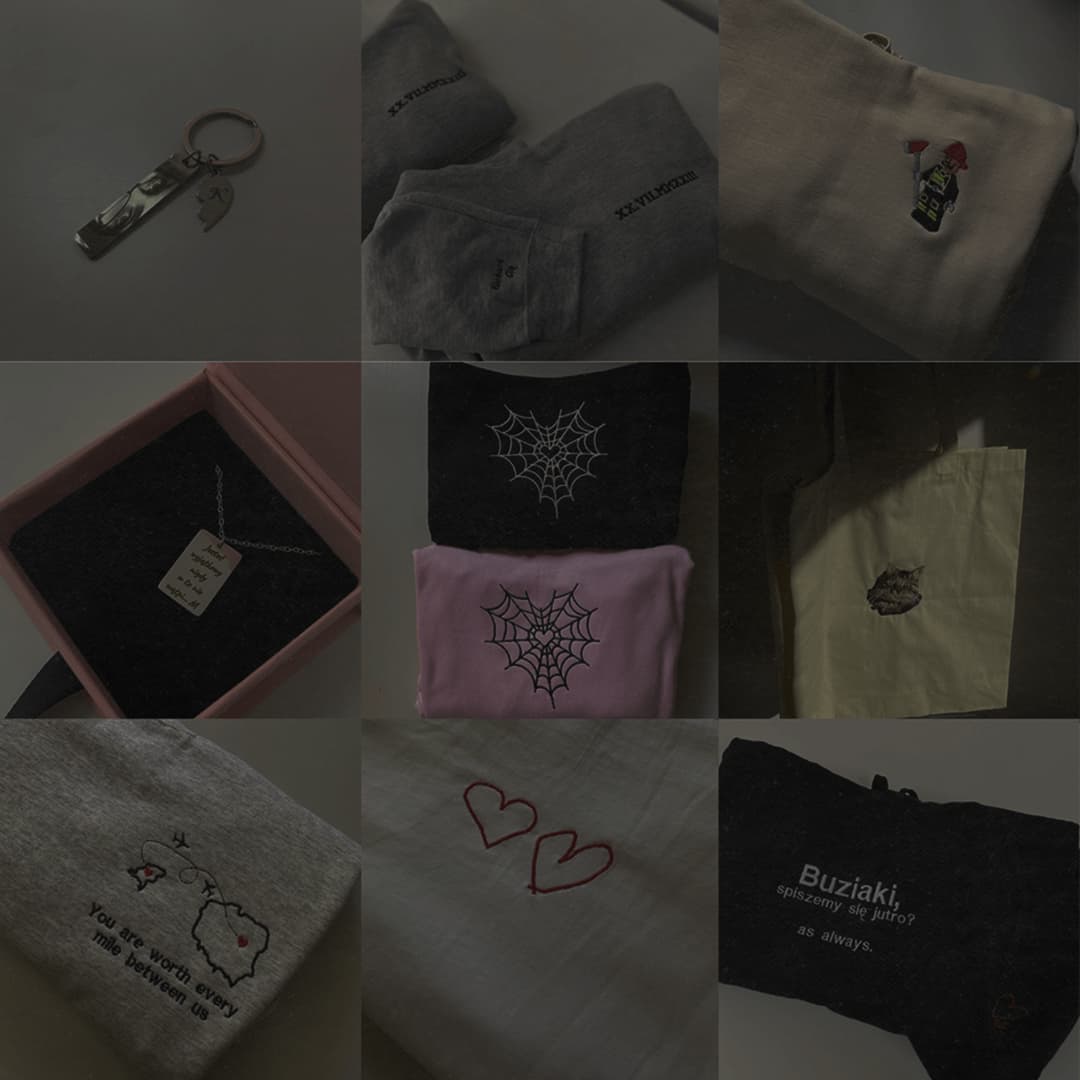 Kolekcja gotowych wzorów haftów - bluzy, czapki i akcesoria z unikalnymi wzorami