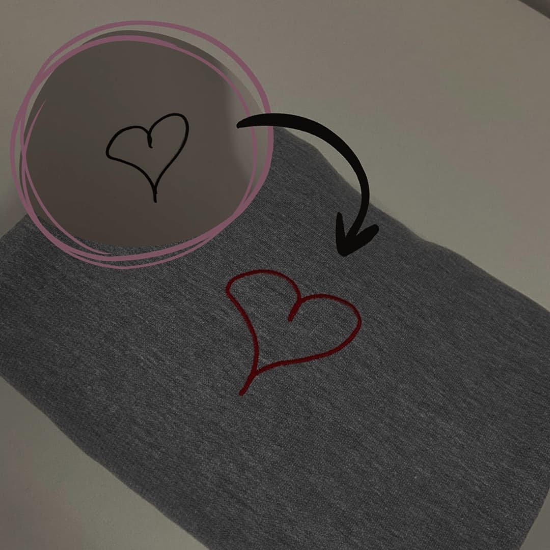 Personalizacja produktu - stwórz własny wzór haftu według swojego pomysłu